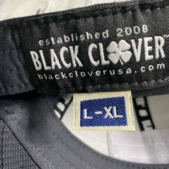 Black Clover Cap Hat Men's Size L XL Color Black FlexFit Canada Vibe Fitted - Picture 9 of 12